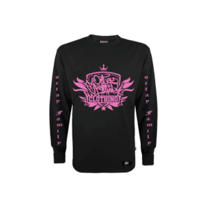 Polera manga larga rapers alas rosado