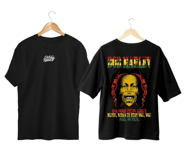 Polera negra BOB MARLEY - Imagen 2