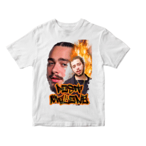 Polera blanca POST MALONE