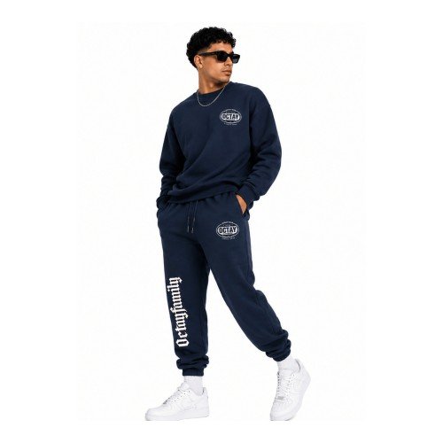 Jogger Azul Marino OctayFamily Classic | Pantalón Urbano Chile - Imagen 2
