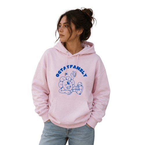 Polerón Rosado Premium Unisex OctayFamily Clothing