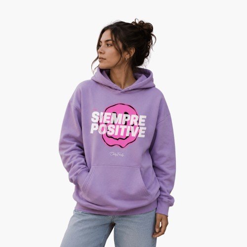 Polerón OctayFamily Siempre Positive | Lila Streetwear