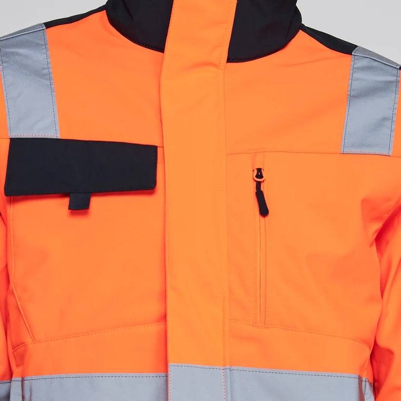 Softshell Alta Visibilidad Bicolor | Chaqueta Reflectiva de Trabajo - Imagen 2